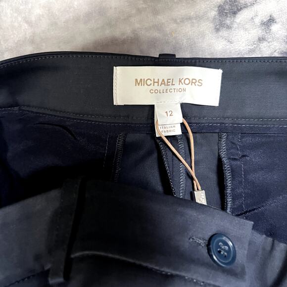 Michael Kors Collection Stretch Cotton Twill Sam Pants Sz12 - Picture 6 of 8